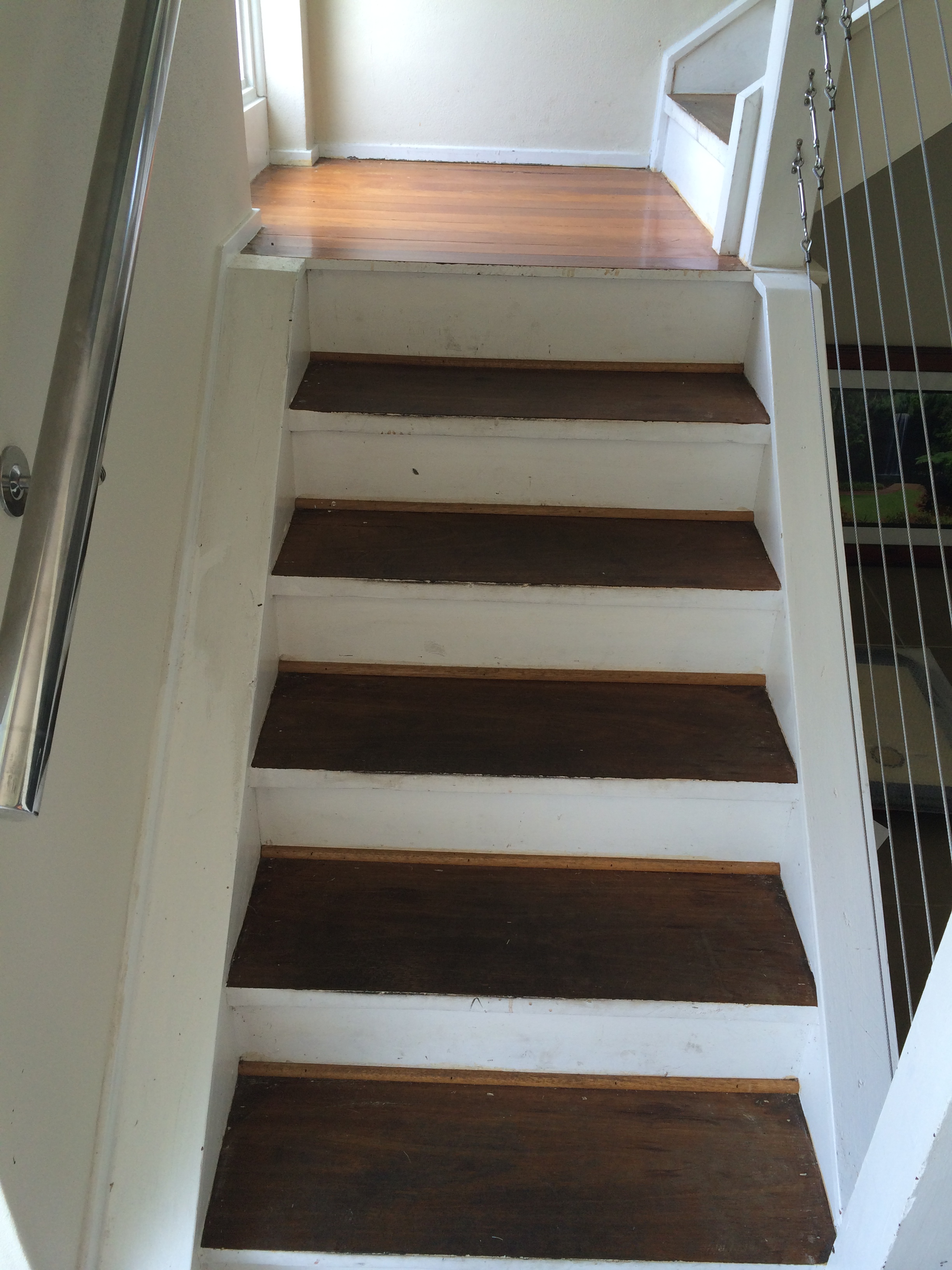 Staircase repaint (before)